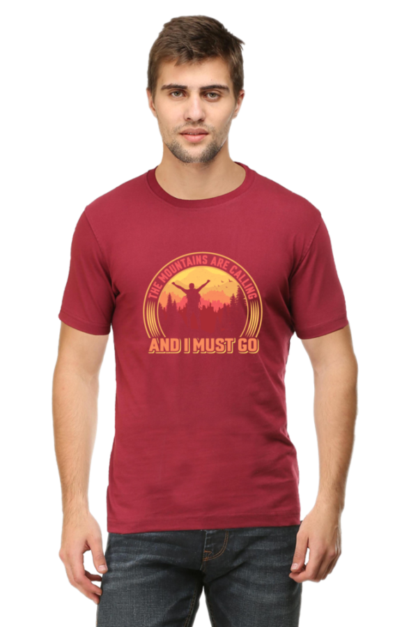"The Mountains Are Calling and I Must Go" Graphic T-Shirt - Image 5