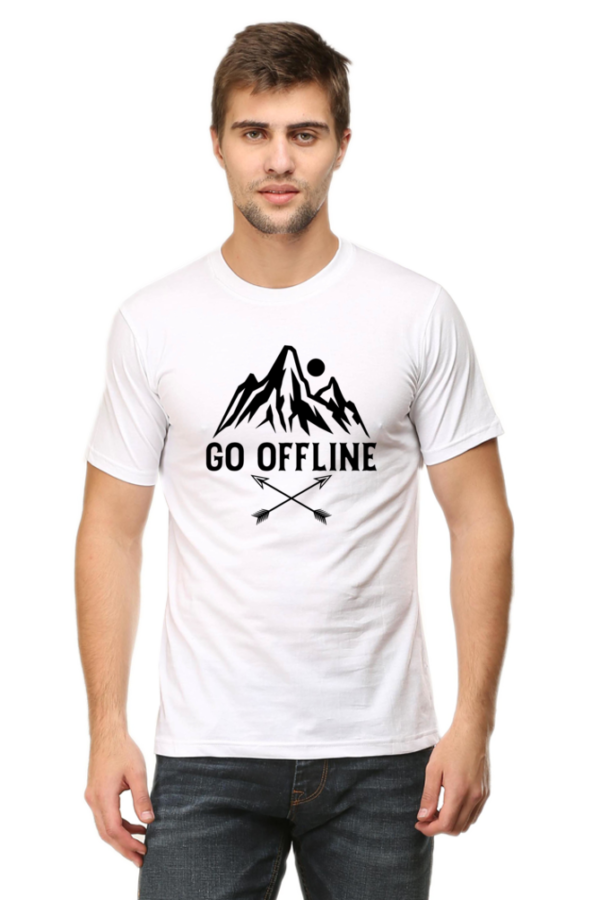 "Go Offline" Adventure Graphic T-Shirt - Image 14