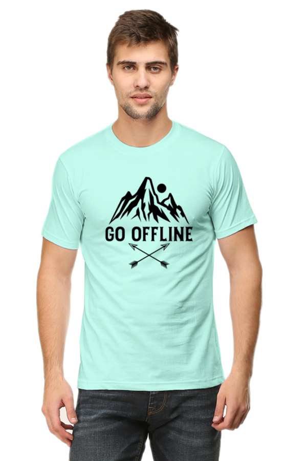 "Go Offline" Adventure Graphic T-Shirt - Image 2