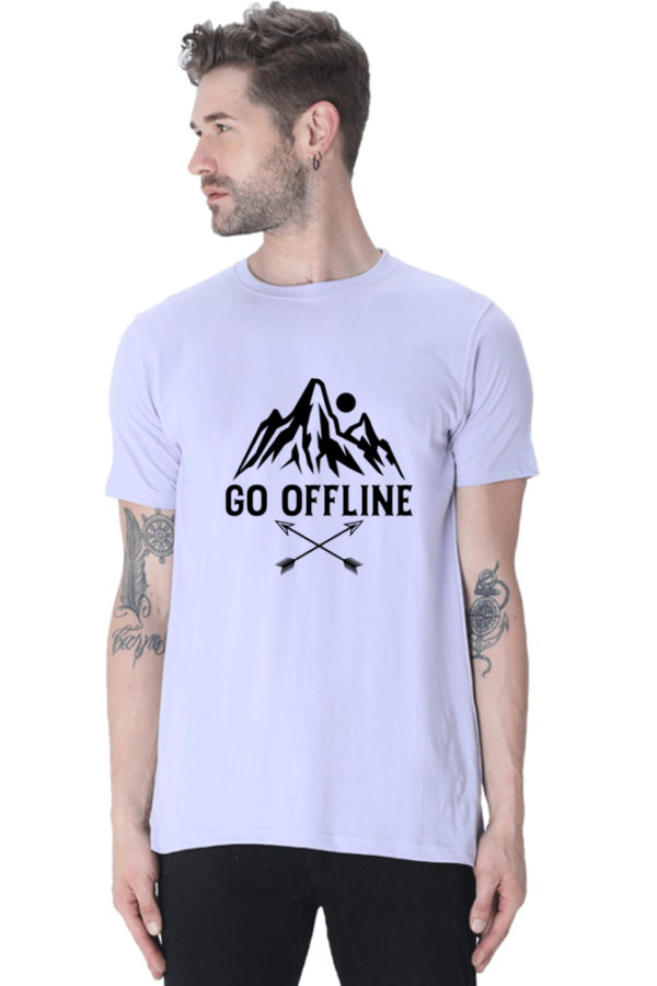"Go Offline" Adventure Graphic T-Shirt - Image 4