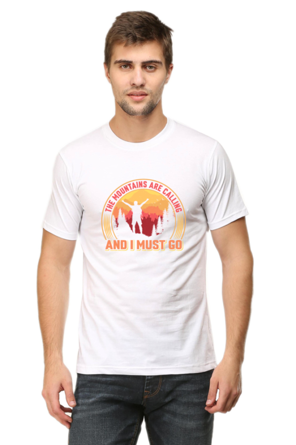 "The Mountains Are Calling and I Must Go" Graphic T-Shirt - Image 9