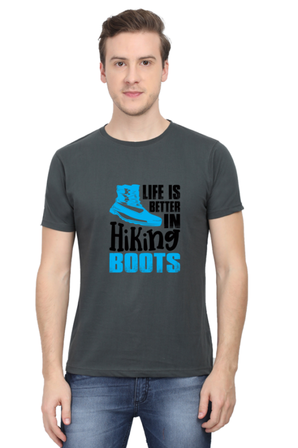 "Life is Better in Hiking Boots" Graphic T-Shirt - Image 7