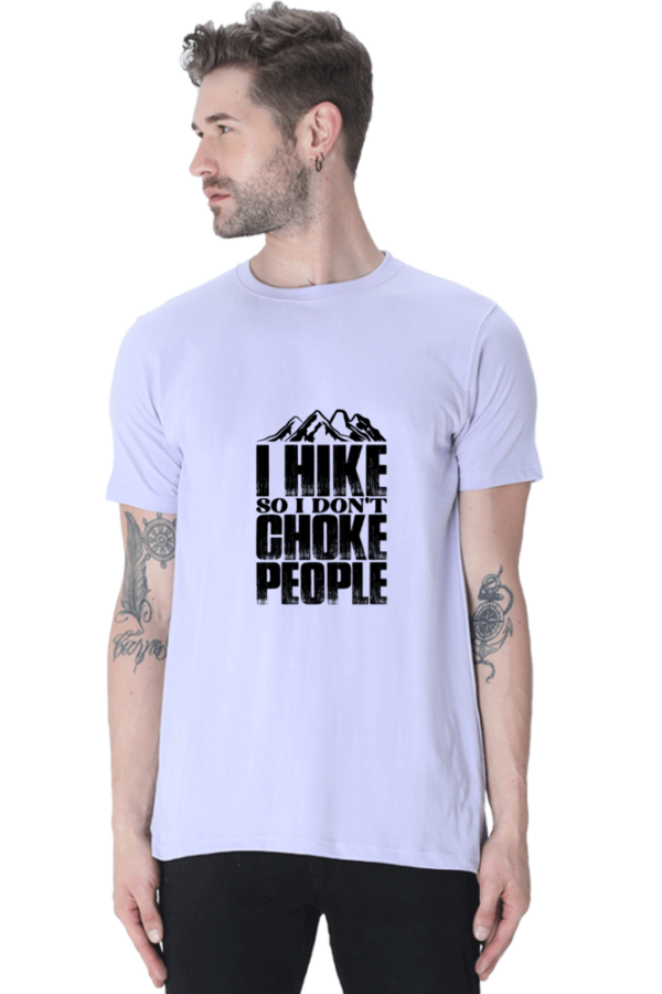 "I Hike So I Don’t Choke People" Funny Hiking T-Shirt - Image 5