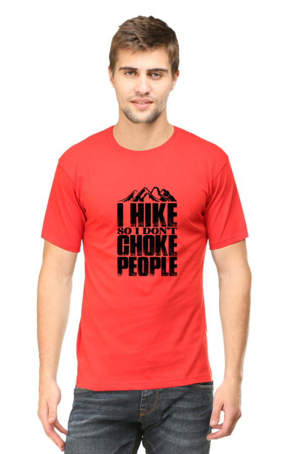 "I Hike So I Don’t Choke People" Funny Hiking T-Shirt - Image 10