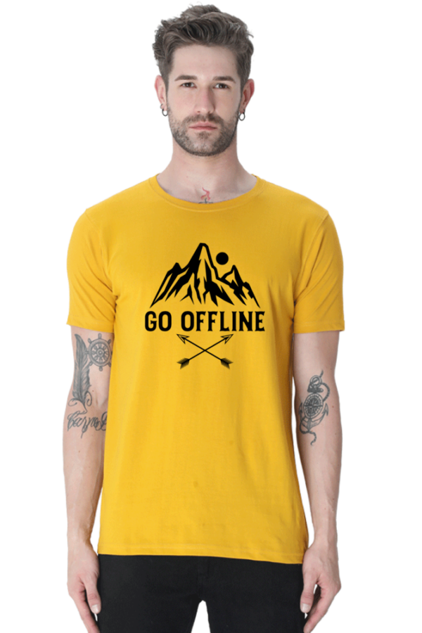 "Go Offline" Adventure Graphic T-Shirt - Image 5