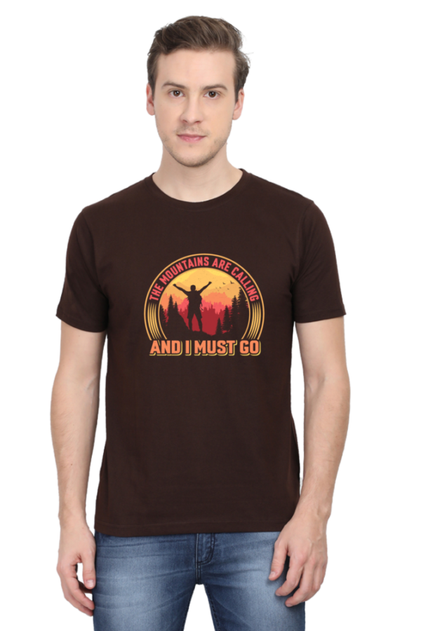 "The Mountains Are Calling and I Must Go" Graphic T-Shirt - Image 4