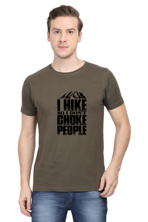 "I Hike So I Don’t Choke People" Funny Hiking T-Shirt - Image 7