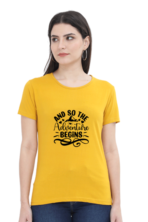 "And So the Adventure Begins" Graphic T-Shirt - Image 4