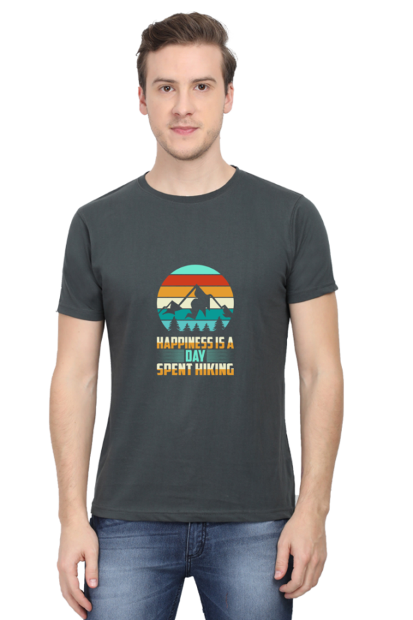 "Happiness is a Day Spent Hiking" Graphic T-Shirt