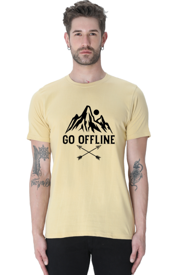 "Go Offline" Adventure Graphic T-Shirt - Image 3