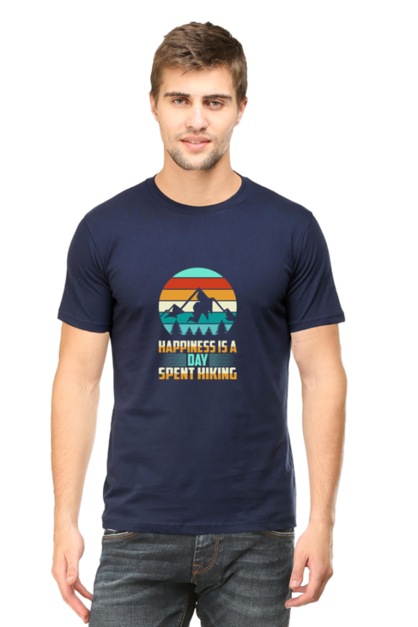 "Happiness is a Day Spent Hiking" Graphic T-Shirt - Image 5