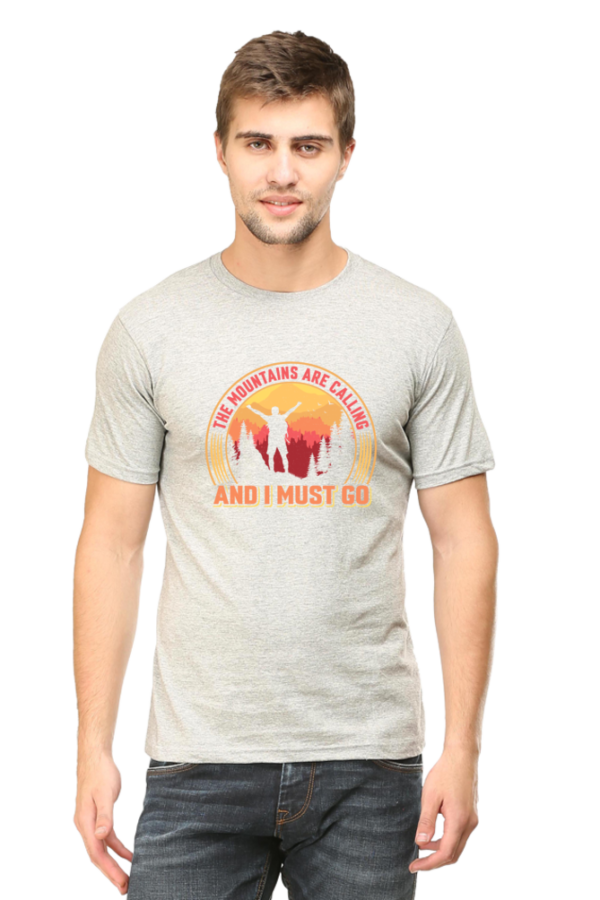 "The Mountains Are Calling and I Must Go" Graphic T-Shirt - Image 7