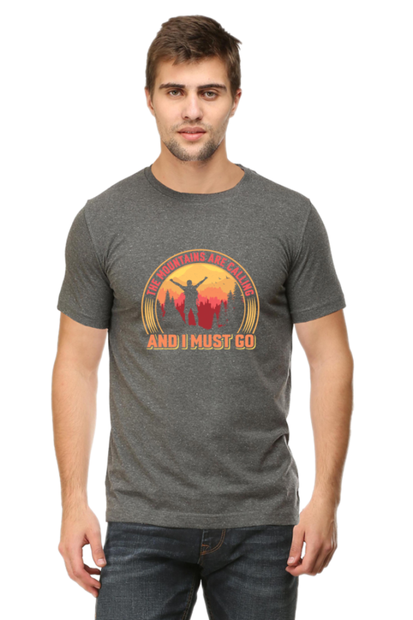"The Mountains Are Calling and I Must Go" Graphic T-Shirt - Image 6